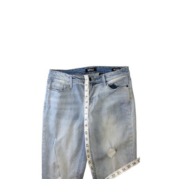 Buffalo David Bitton Rip And Repair Mid Rise Skinny Jeans Women Sz‎ 8/29 Casual - Picture 6 of 6